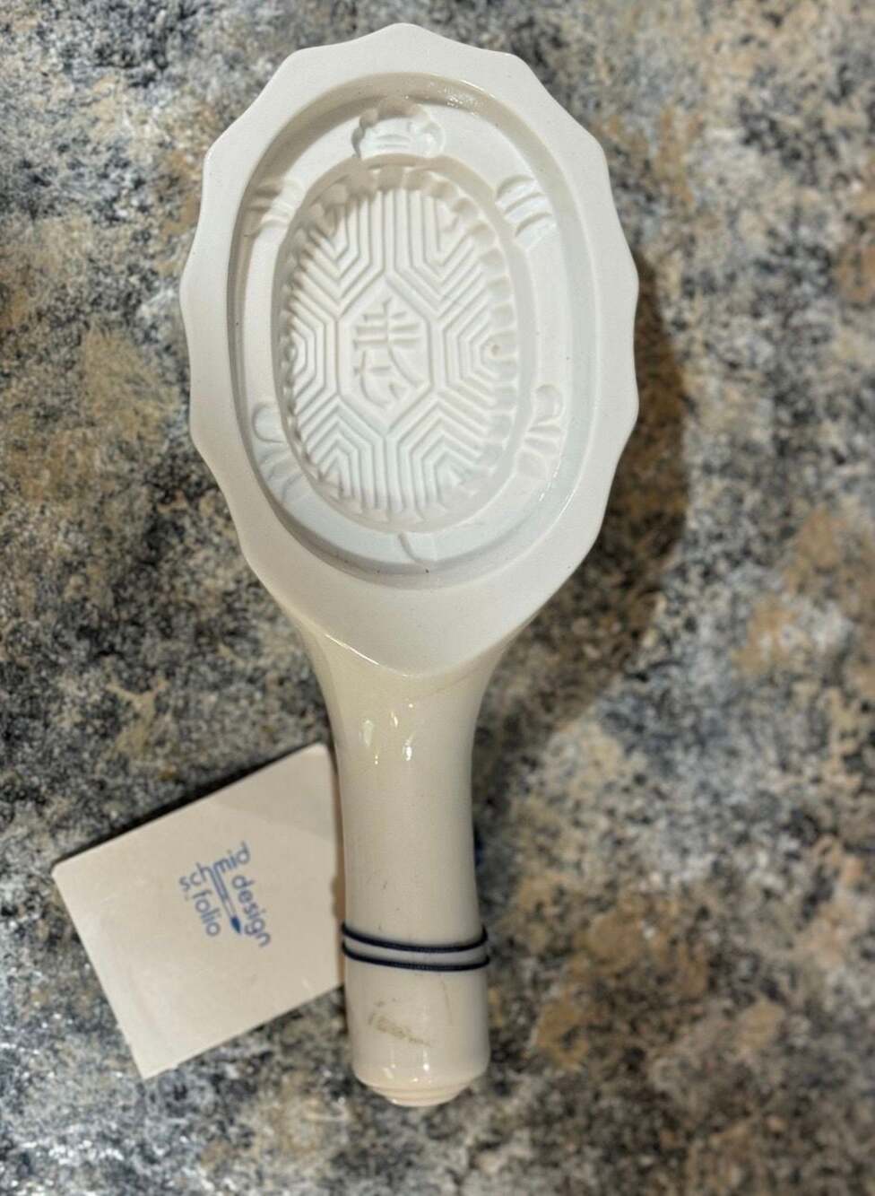 Vintage Schmid Design Folio Ceramic Turtle Butter Mold Spoon Rest
